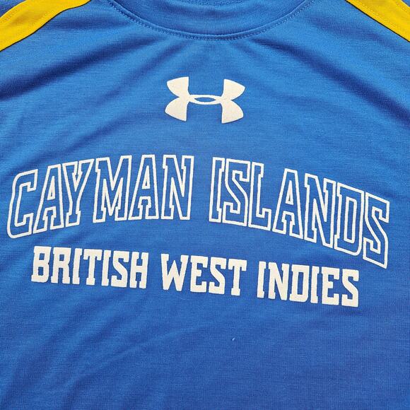 Under Armour Threadborne Shirt Heatgear Cayman Islands West Indies Vented XL - Picture 2 of 7